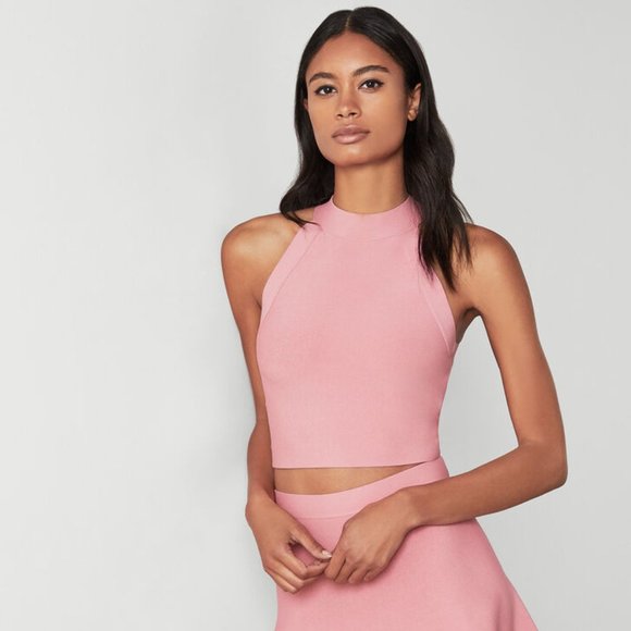 Bcbg Maxazria Halter Sleeveless Top L 